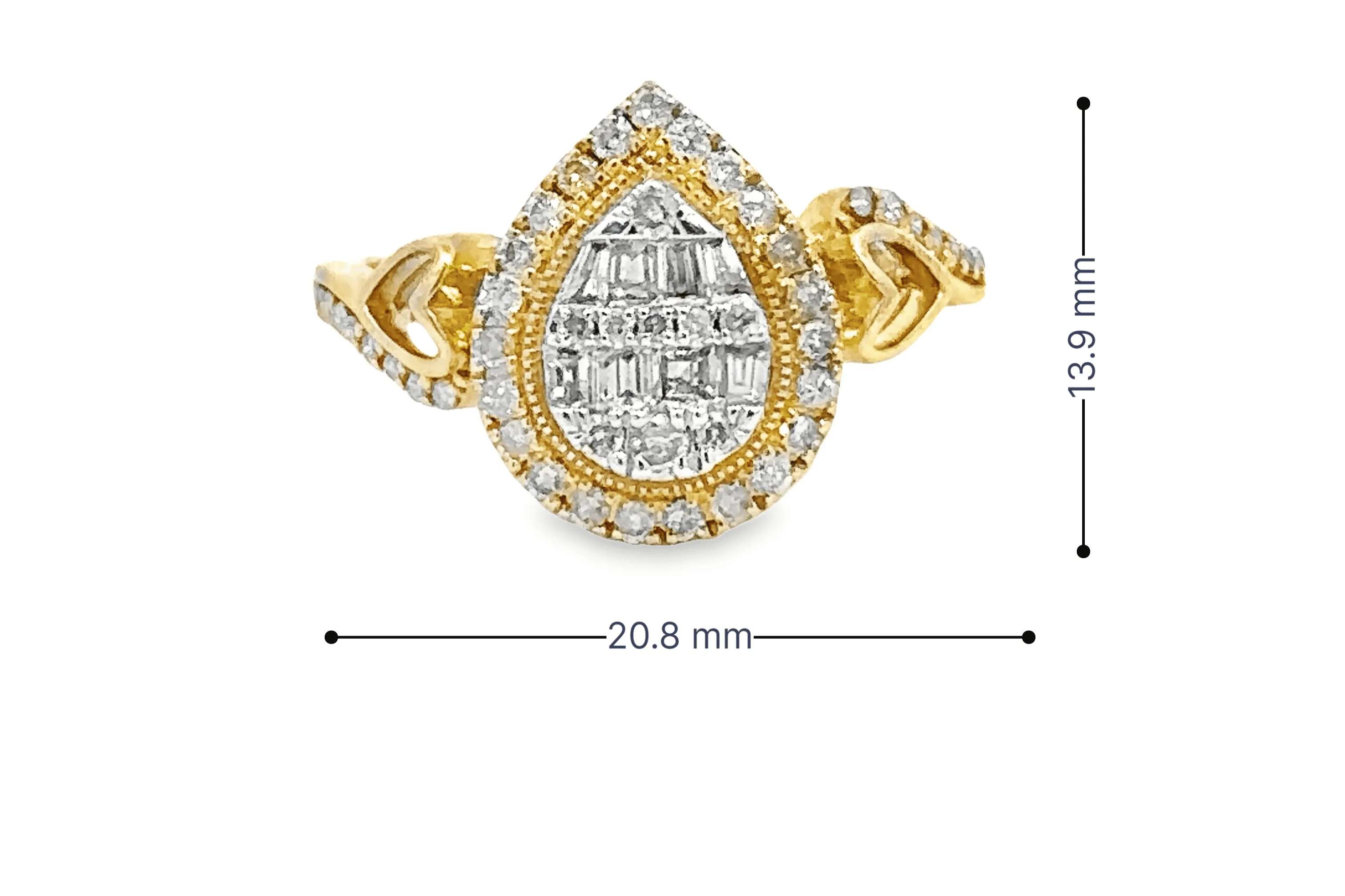 10K Gold 0.73 CTW Diamond Ladies Ring