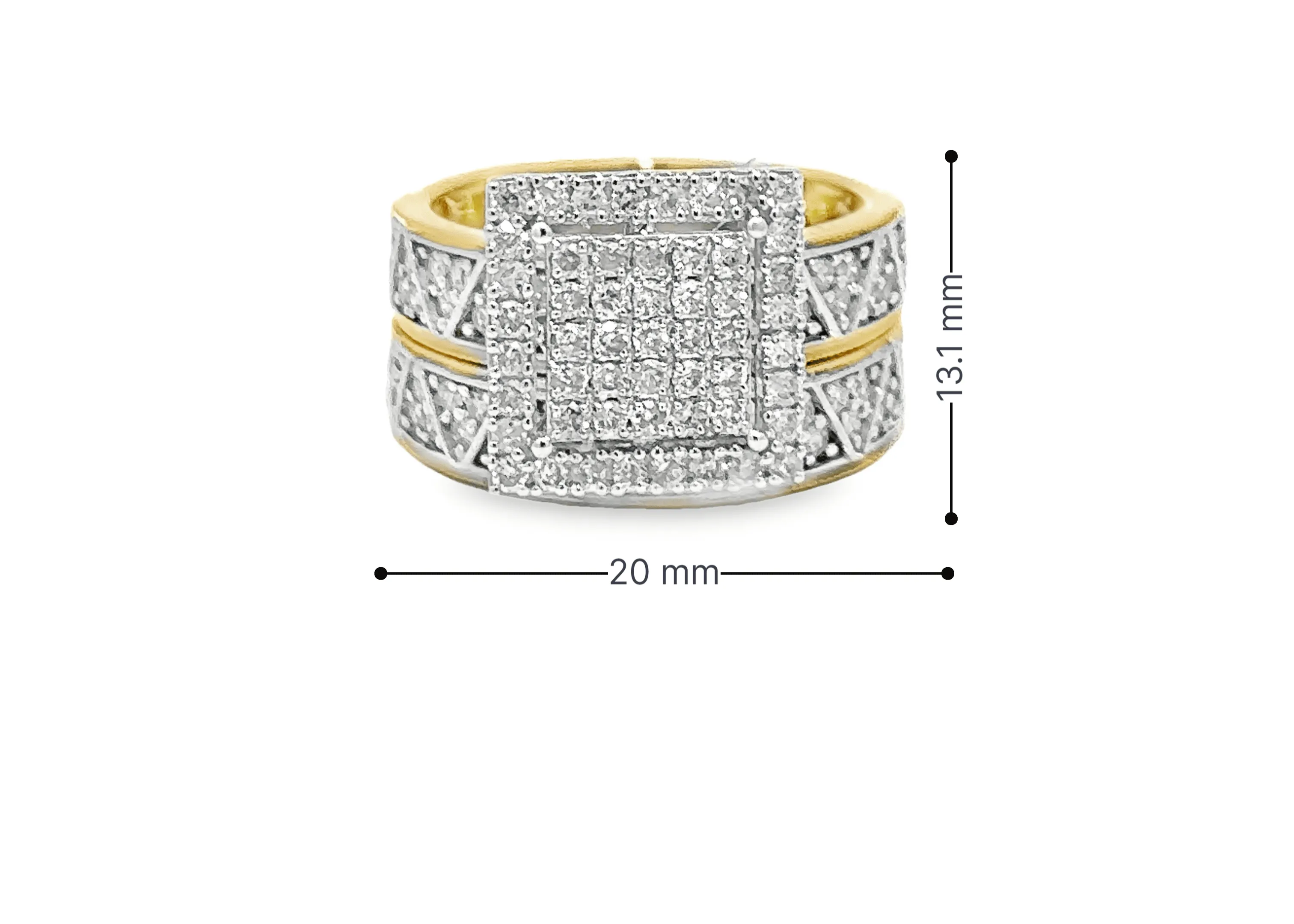 10K Gold 1.19 CTW Diamond Ladies Wedding Set
