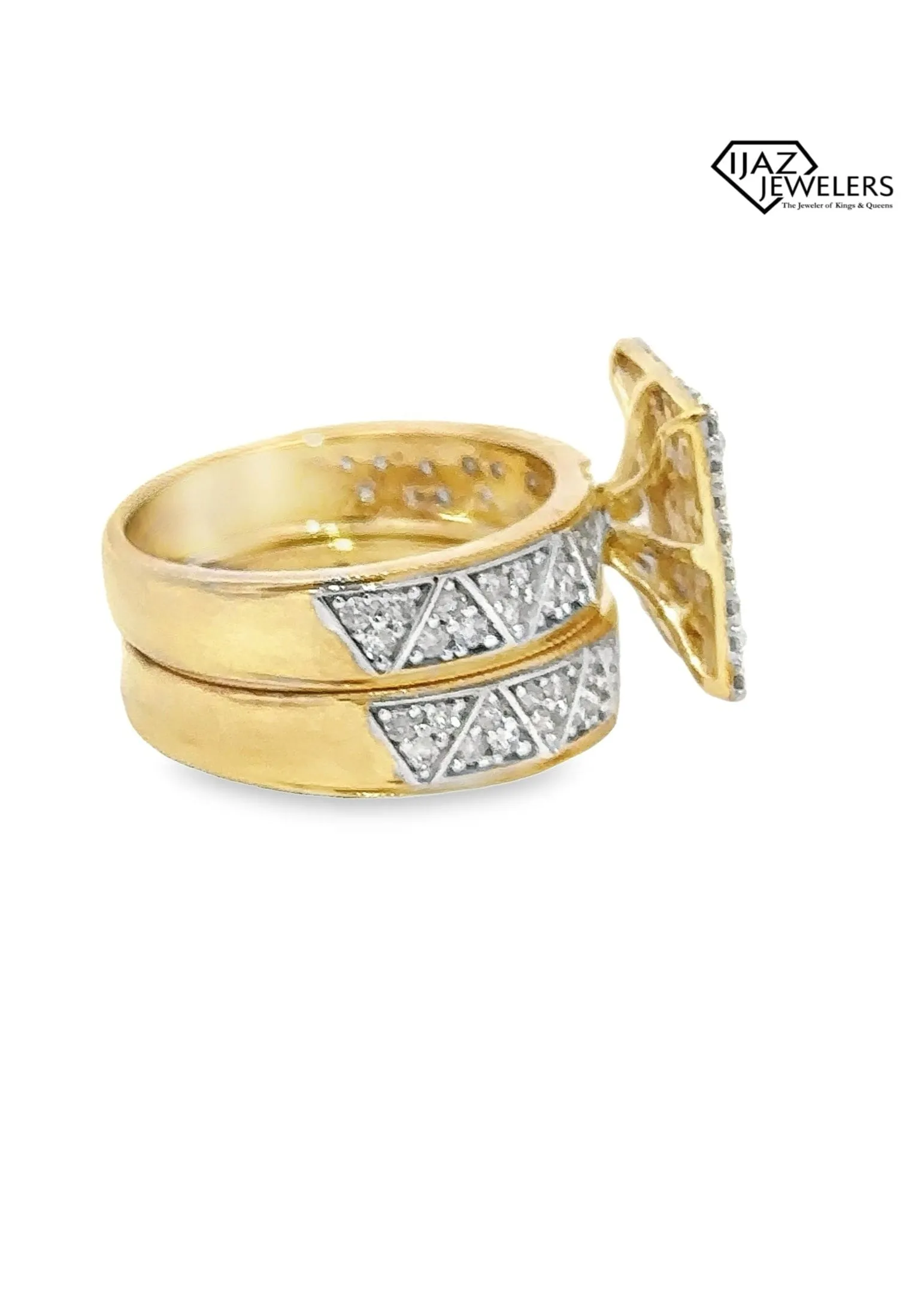 10K Gold 1.19 CTW Diamond Ladies Wedding Set