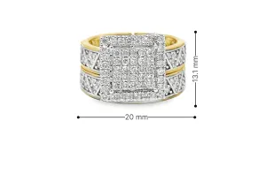 10K Gold 1.19 CTW Diamond Ladies Wedding Set