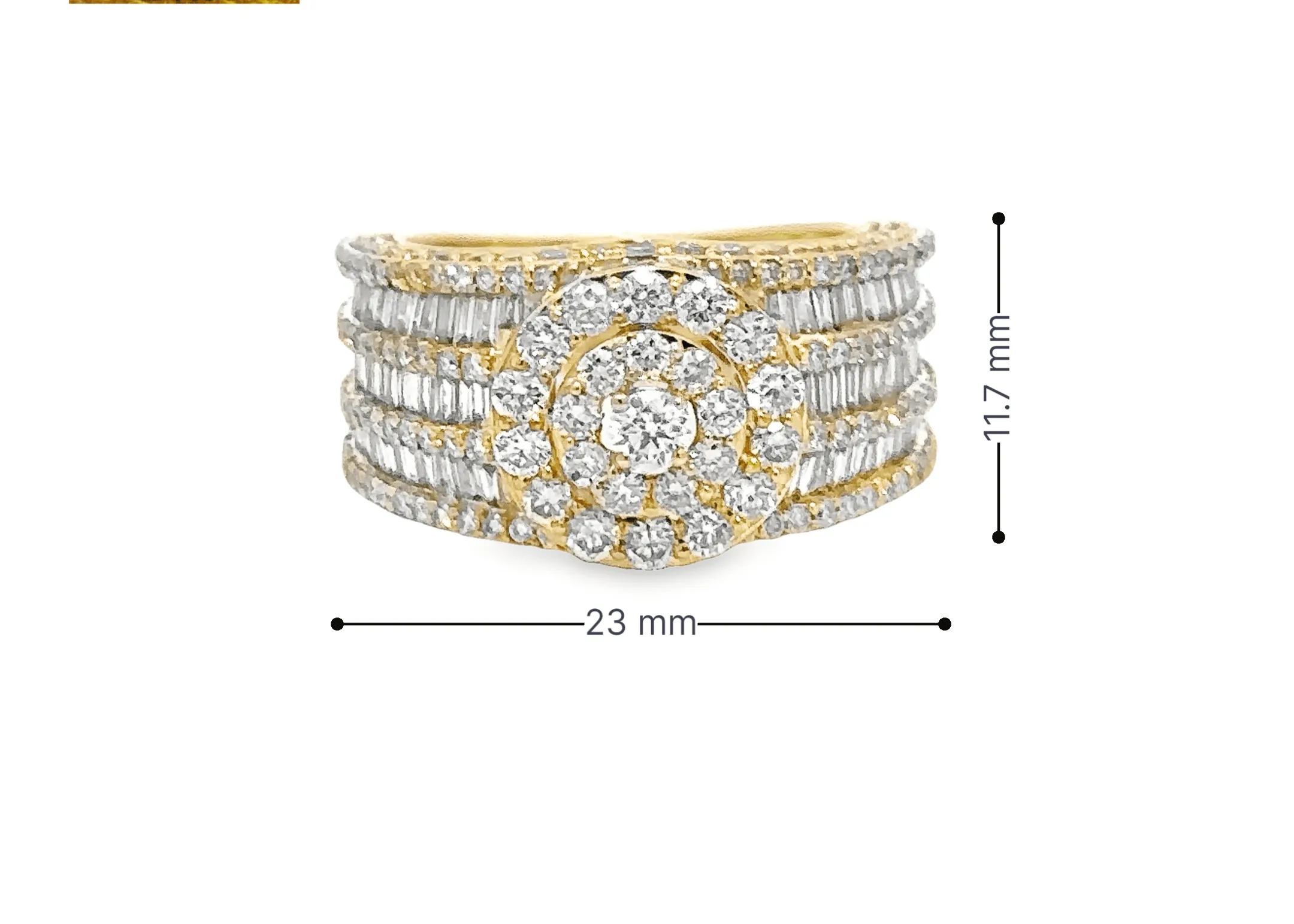 10K Gold 2.90 CTW Diamond Ladies Ring