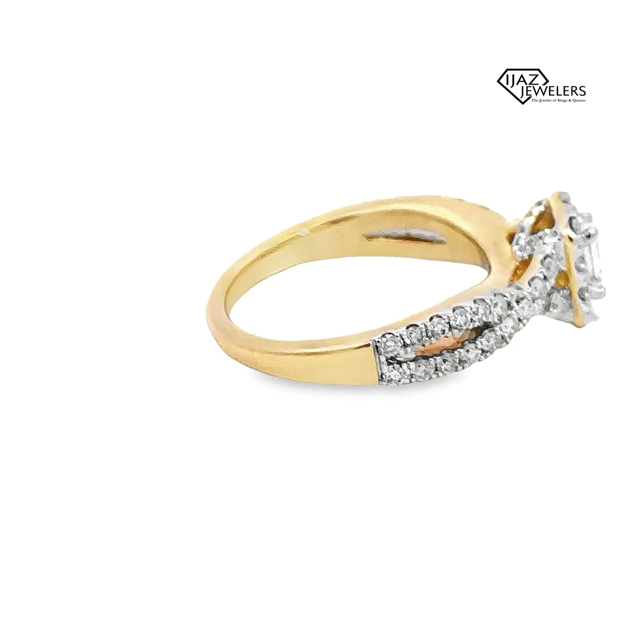 14K Gold 0.99 CTW Diamond Ladies Ring