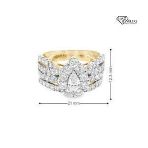 14K Gold 2.45 CTW Diamond Wedding Band