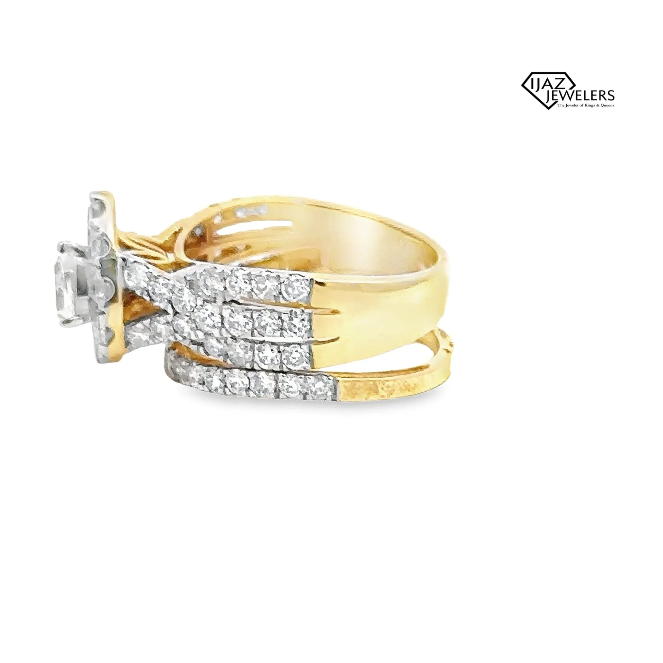 14K Gold 2.45 CTW Diamond Wedding Band