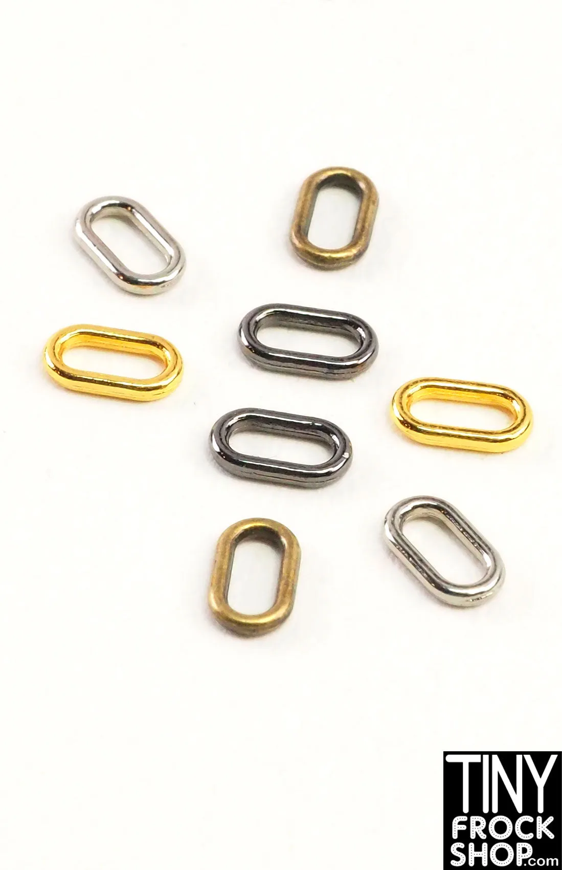 5MM - 12" Fashion Doll Mini Metal Oval Rings