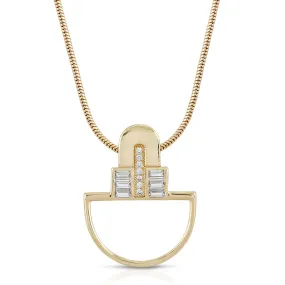 Century Arc Pendant- Clear CZ