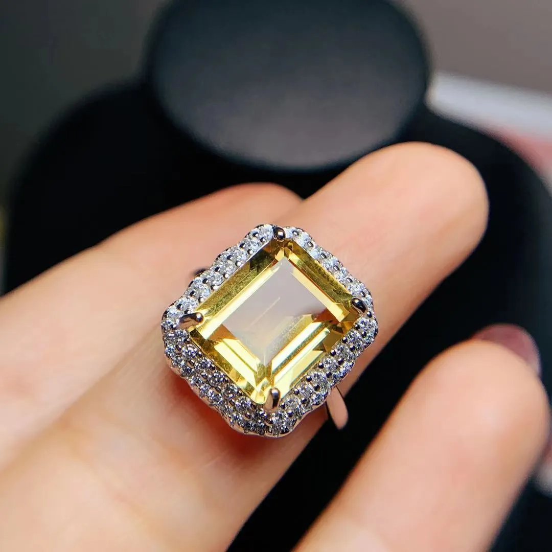 Fashion Citrine Gold Plated Ring