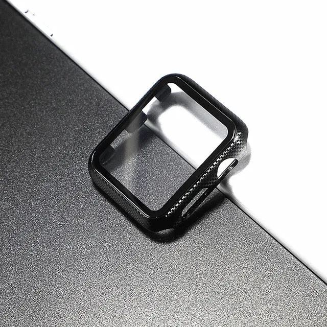 Glass Cover For Apple Watch case 44mm 40mm 42mm 38mm iWatch case Accessorie bumper Screen Protector Apple watch serie 3 4 5 6 SE