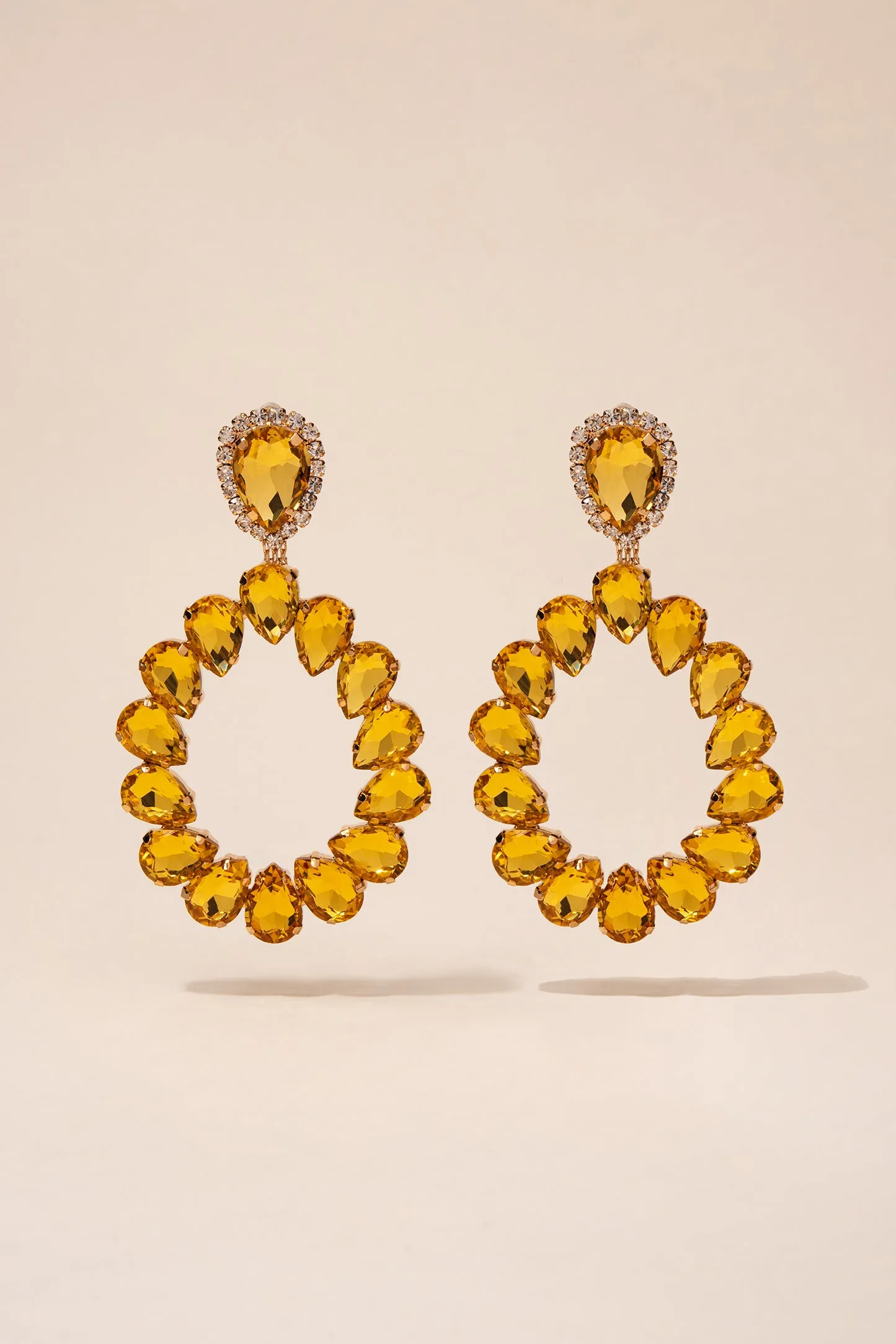 Loretta Statement Pear Drop Earrings