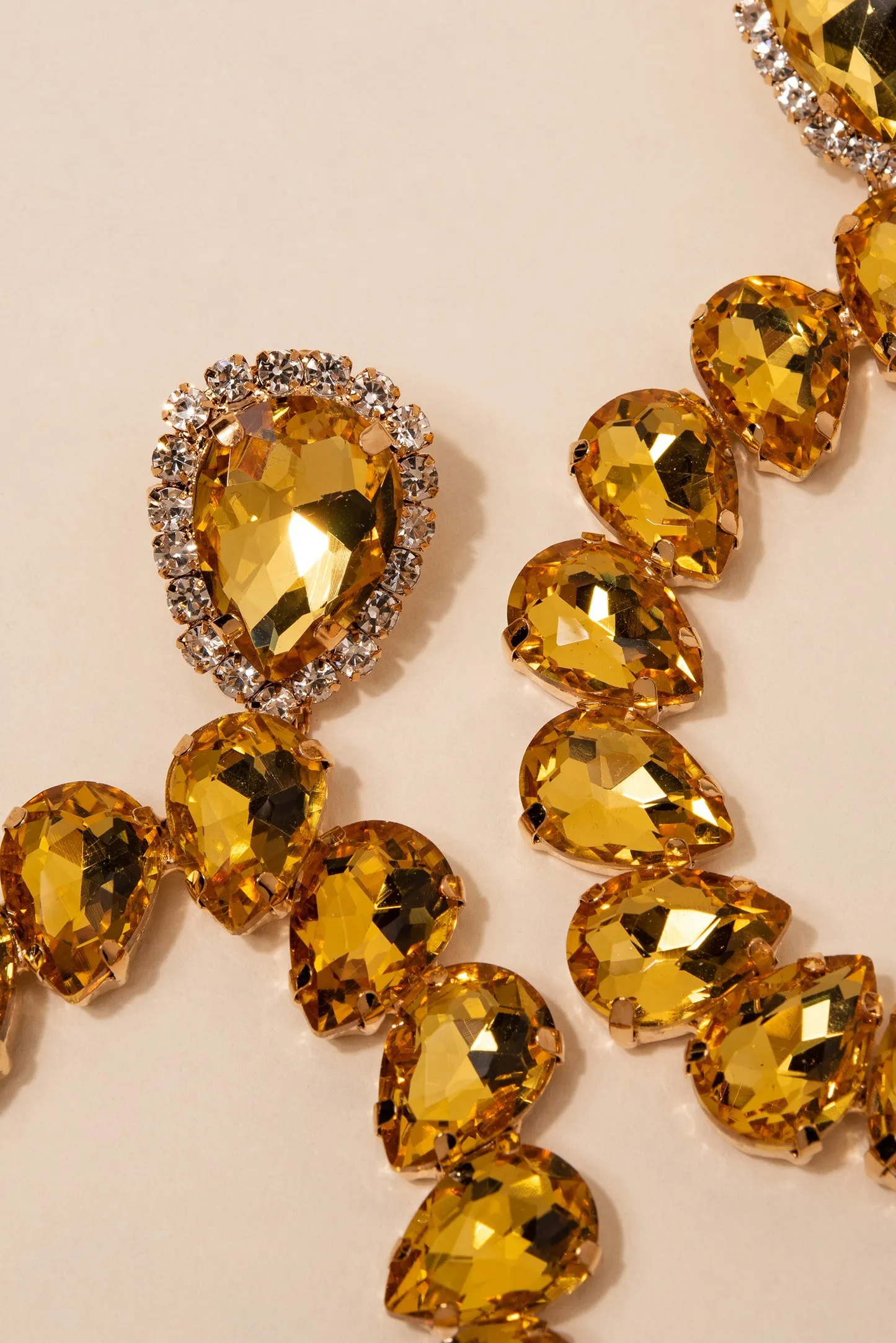 Loretta Statement Pear Drop Earrings