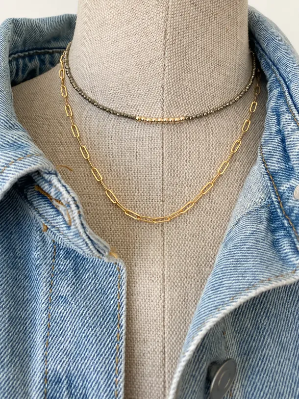MEG CHOKER IN PYRITE