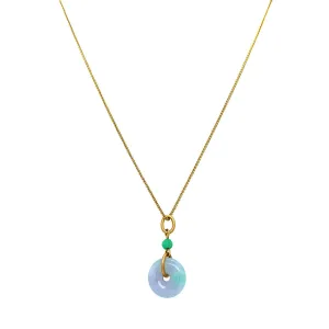 Natural Burmese Jadeite Pendant - "Leshan"