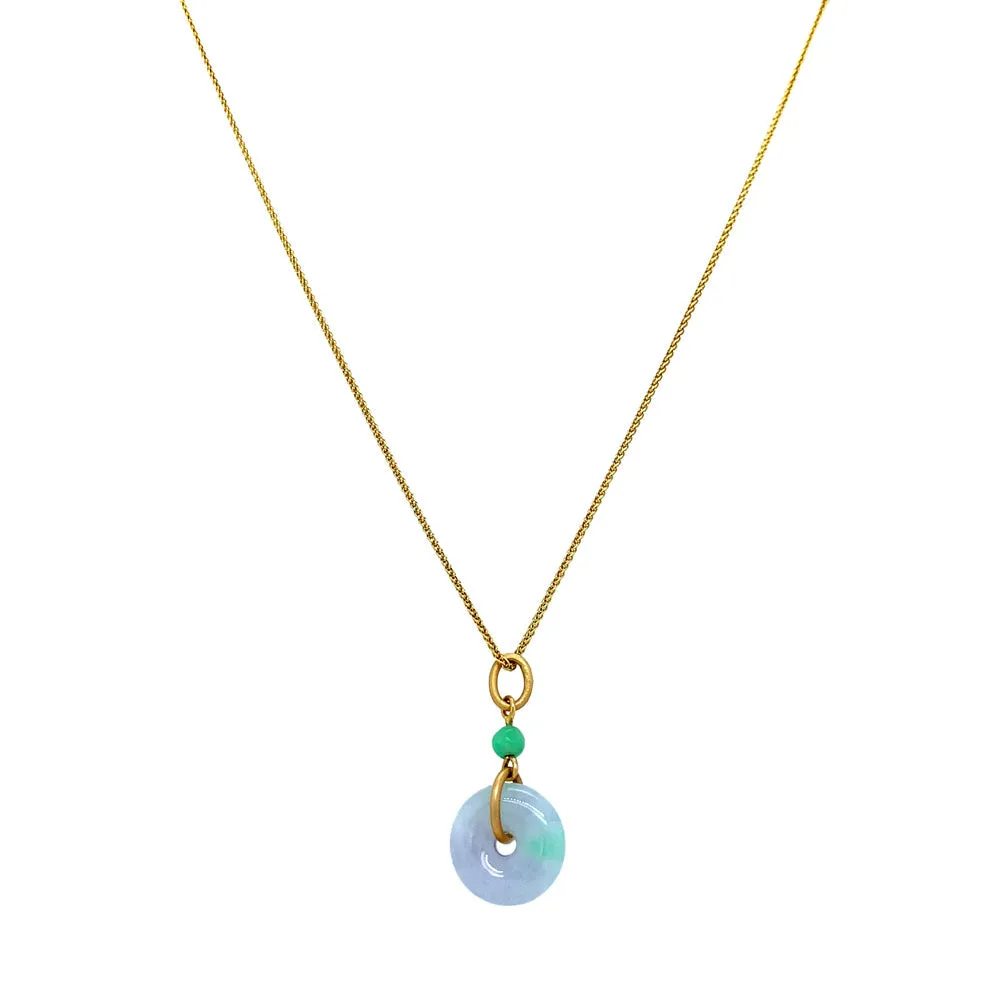Natural Burmese Jadeite Pendant - "Leshan"