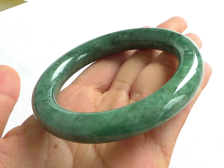 Natural Jade Bangle Jadeite Bangle Internal Diameter 55.8mm BER092