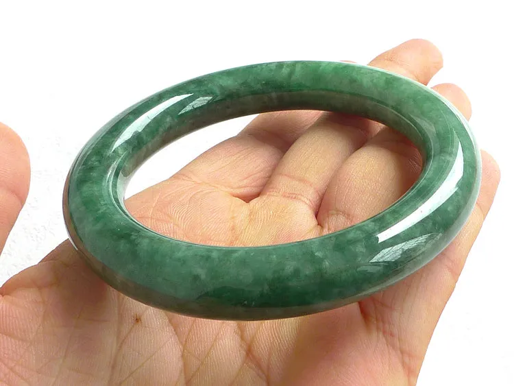 Natural Jade Bangle Jadeite Bangle Internal Diameter 55.8mm BER092