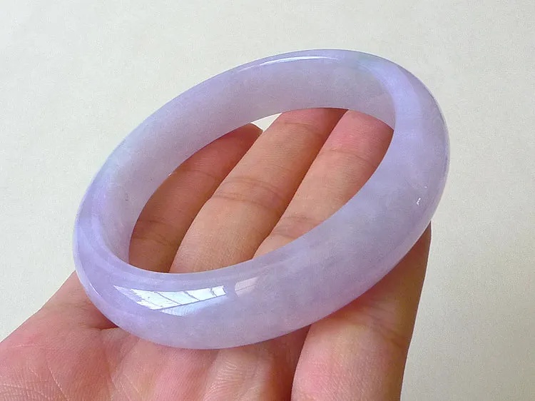 Natural Jade Bangle Jadeite Bangle Internal Diameter 55mm BER203
