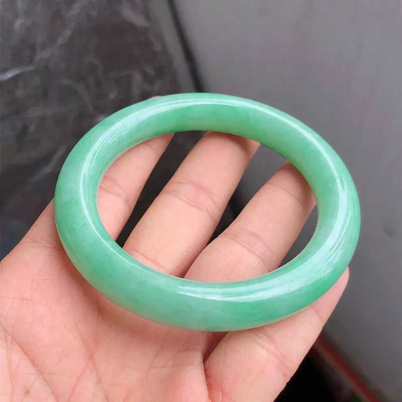 Natural Jade Bangle Jadeite Bangle Internal Diameter 56mm NBE095