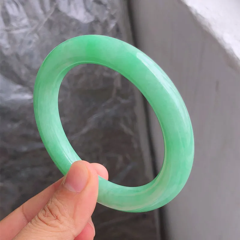 Natural Jade Bangle Jadeite Bangle Internal Diameter 56mm NBE095