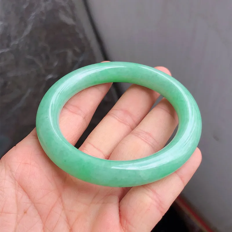 Natural Jade Bangle Jadeite Bangle Internal Diameter 56mm NBE095