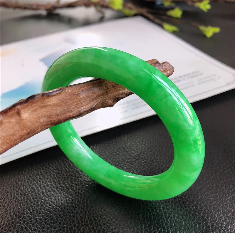 Natural Jade Bangle Jadeite Bangle Internal Diameter 57.3mm 00992