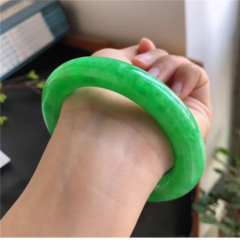 Natural Jade Bangle Jadeite Bangle Internal Diameter 57.3mm 00992