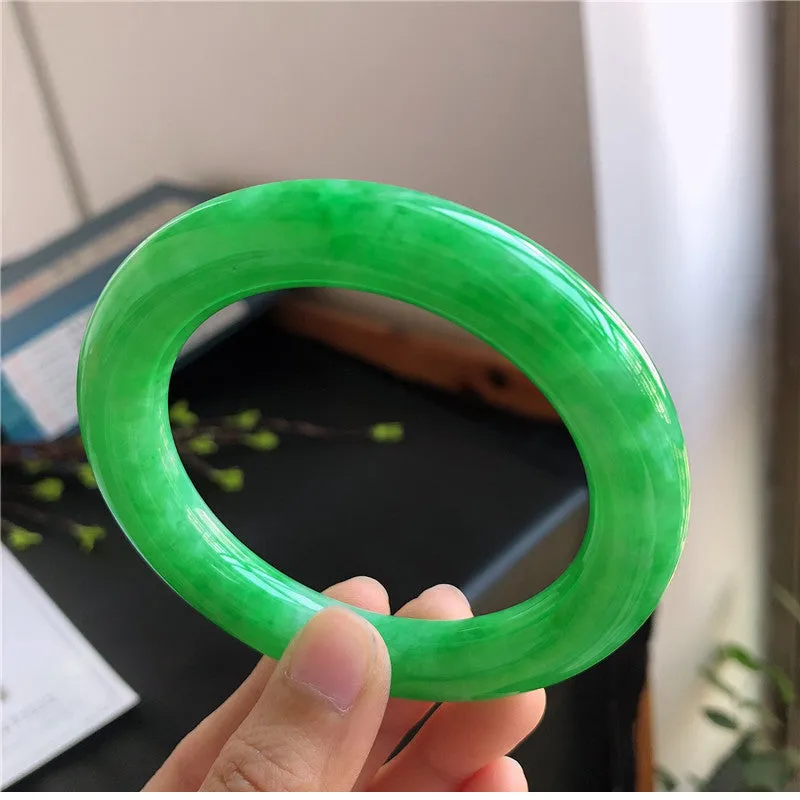 Natural Jade Bangle Jadeite Bangle Internal Diameter 57.3mm 00992