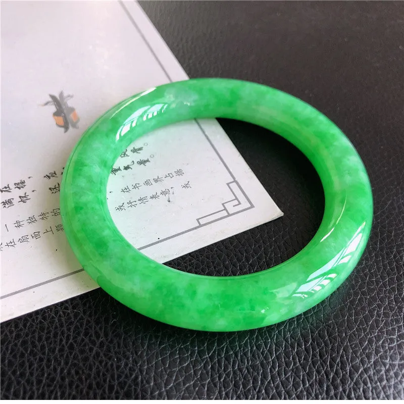 Natural Jade Bangle Jadeite Bangle Internal Diameter 57.3mm 00992
