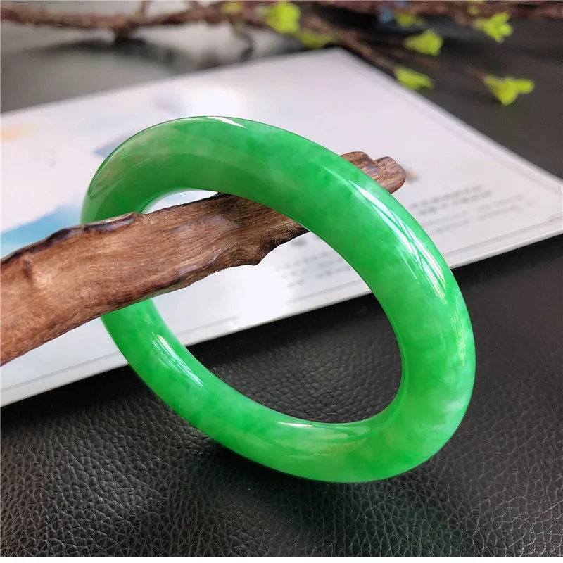 Natural Jade Bangle Jadeite Bangle Internal Diameter 57.3mm 00992