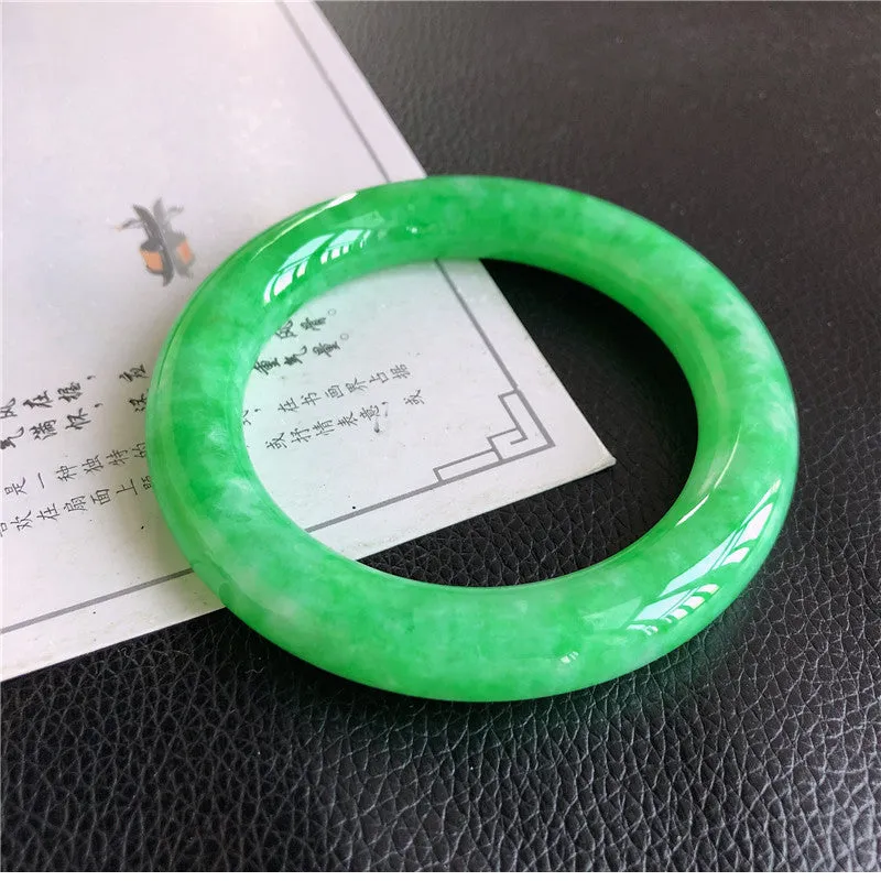 Natural Jade Bangle Jadeite Bangle Internal Diameter 57.3mm 00992