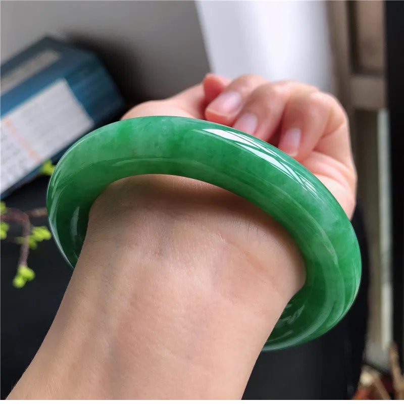 Natural Jade Bangle Jadeite Bangle Internal Diameter 57.7mm B131097