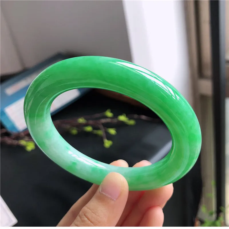 Natural Jade Bangle Jadeite Bangle Internal Diameter 57mm B8032932