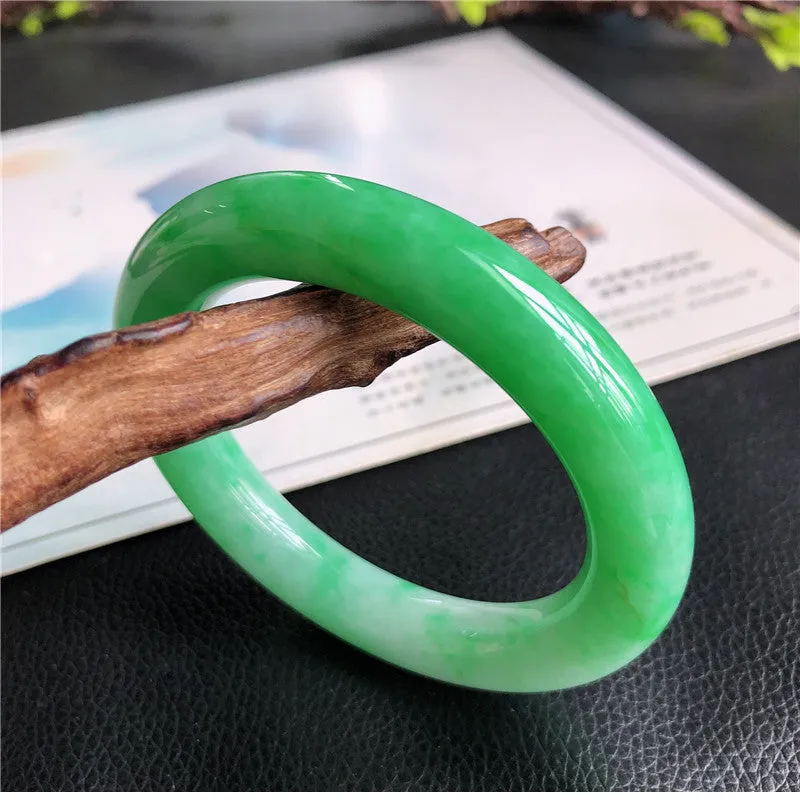 Natural Jade Bangle Jadeite Bangle Internal Diameter 57mm B8032932