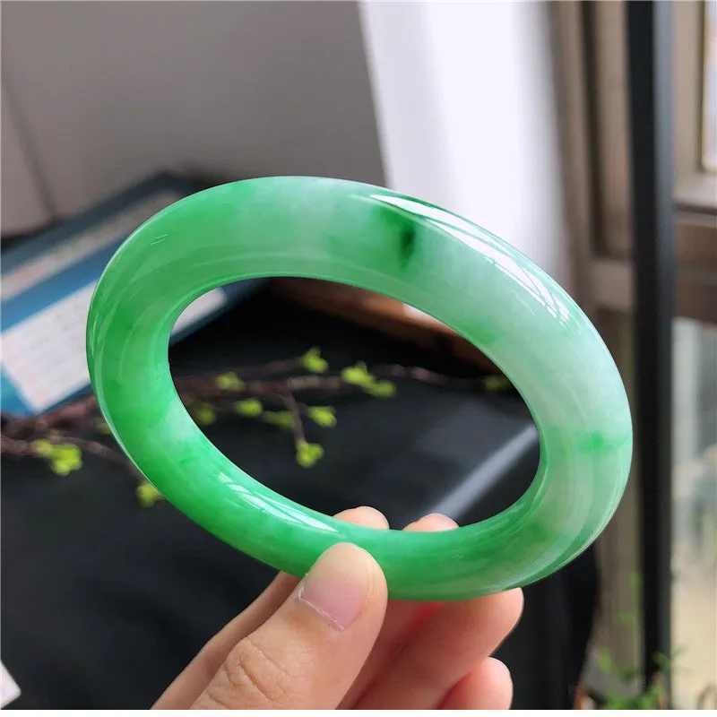 Natural Jade Bangle Jadeite Bangle Internal Diameter 57mm B8032932