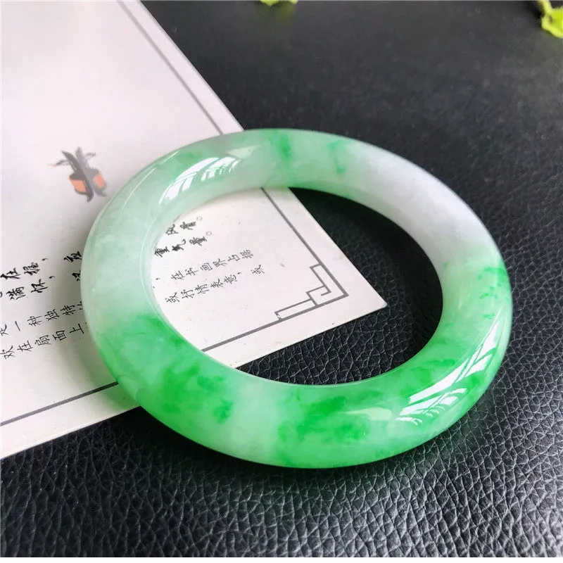 Natural Jade Bangle Jadeite Bangle Internal Diameter 58.3mm W5032326