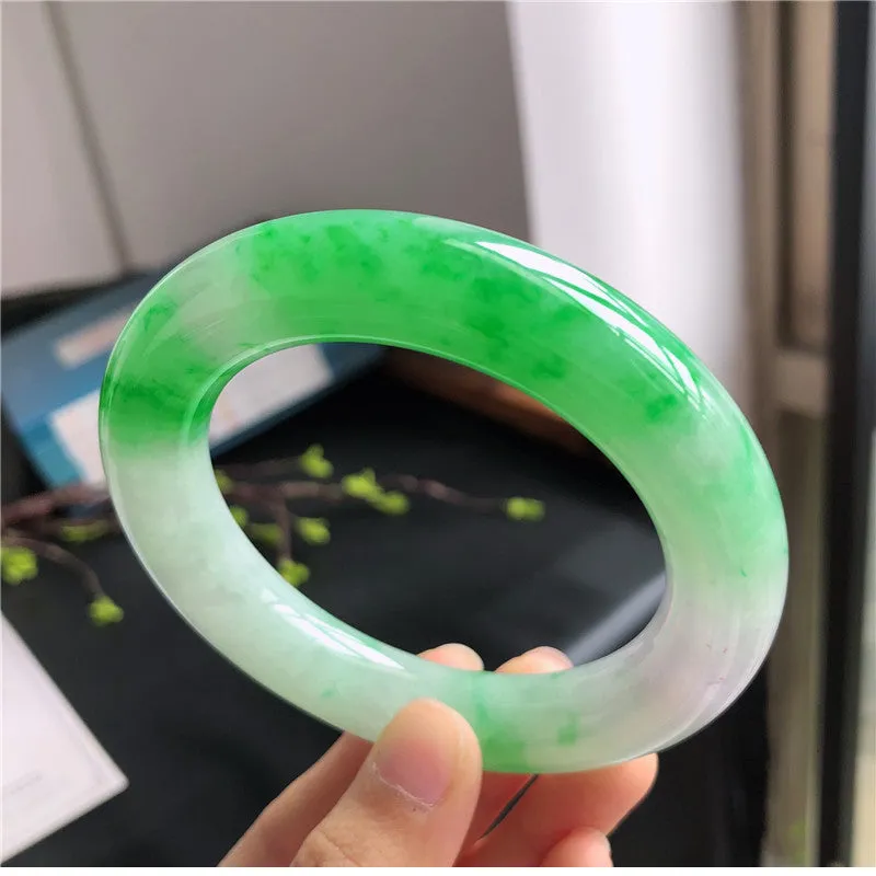 Natural Jade Bangle Jadeite Bangle Internal Diameter 58.3mm W5032326