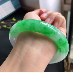 Natural Jade Bangle Jadeite Bangle Internal Diameter 58.3mm W5032326