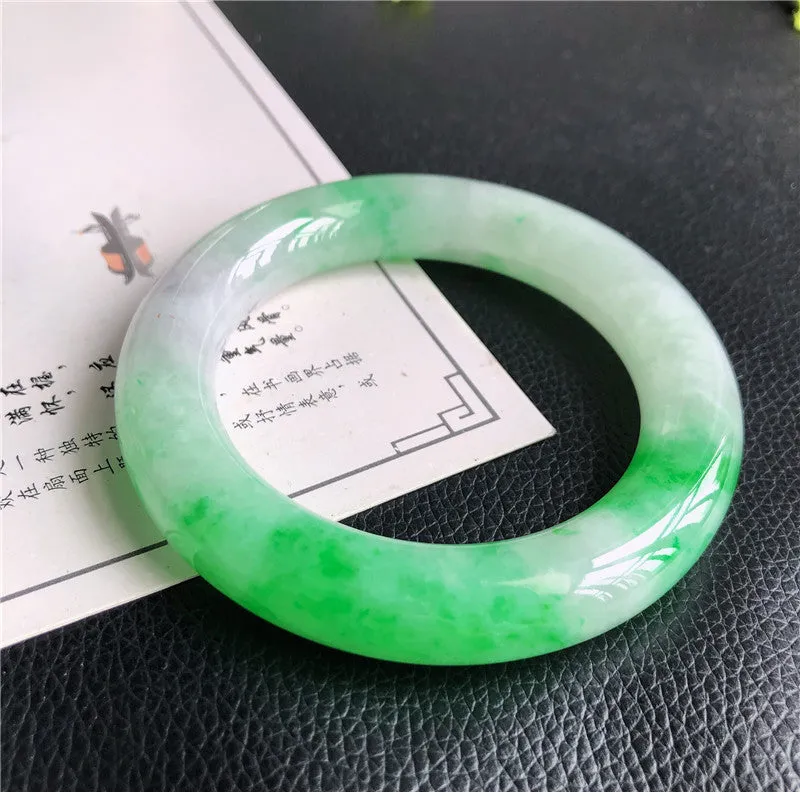 Natural Jade Bangle Jadeite Bangle Internal Diameter 58.3mm W5032326