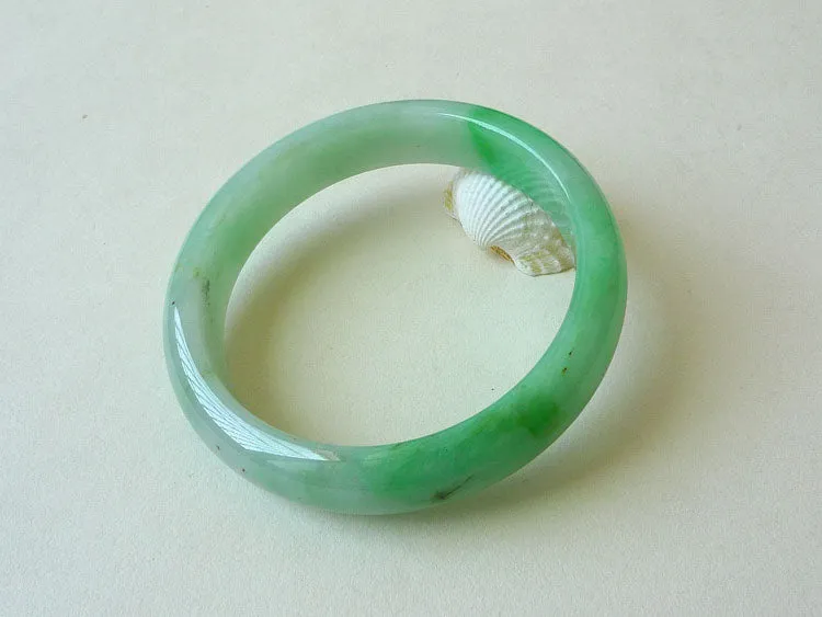 Natural Jade Bangle Jadeite Bangle Internal Diameter 58.5mm BER398