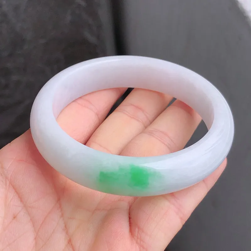 Natural Jade Bangle Jadeite Bangle Internal Diameter 59.0mm NBE093