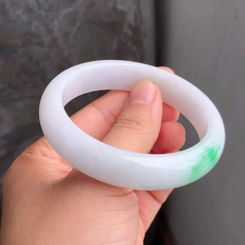 Natural Jade Bangle Jadeite Bangle Internal Diameter 59.0mm NBE093