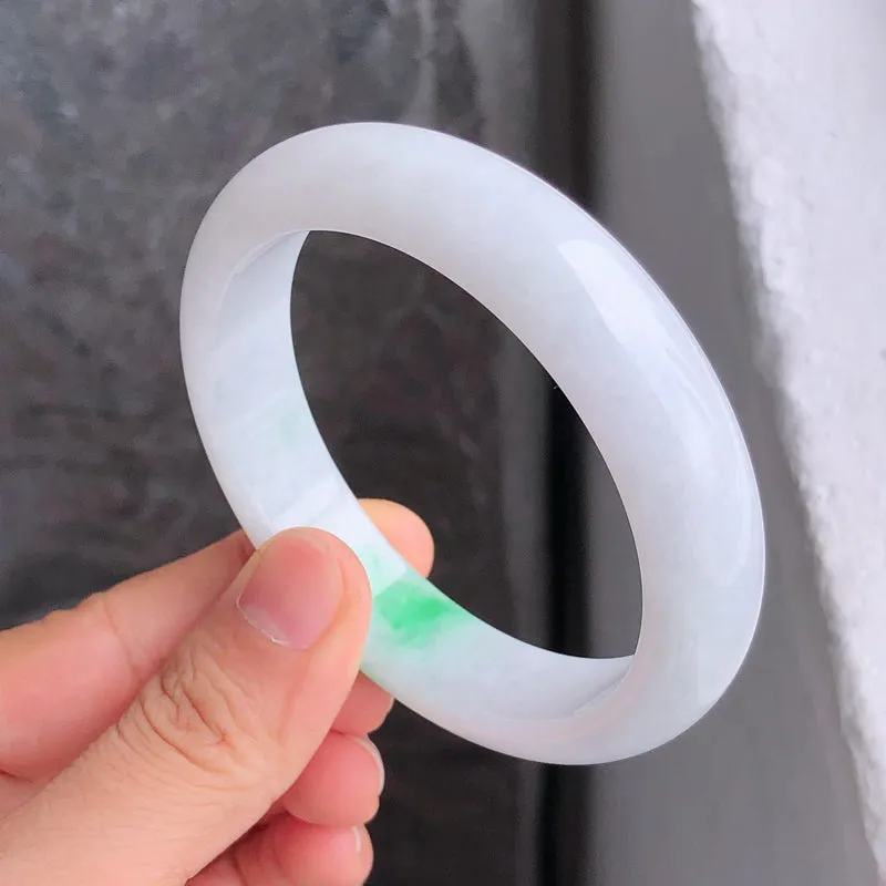 Natural Jade Bangle Jadeite Bangle Internal Diameter 59.0mm NBE093