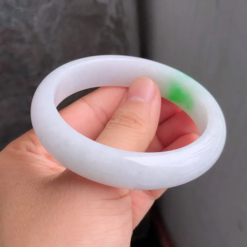 Natural Jade Bangle Jadeite Bangle Internal Diameter 59.0mm NBE093