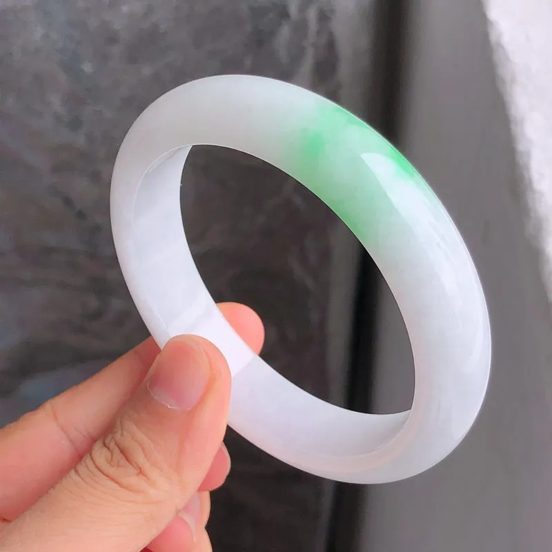 Natural Jade Bangle Jadeite Bangle Internal Diameter 59.0mm NBE093