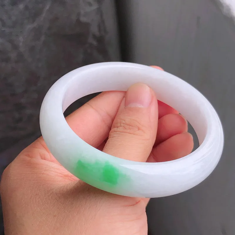 Natural Jade Bangle Jadeite Bangle Internal Diameter 59.0mm NBE093