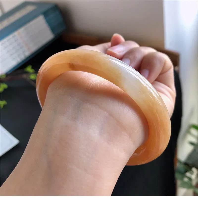 Natural Jade Bangle Jadeite Bangle Internal Diameter 59.3mm 00818