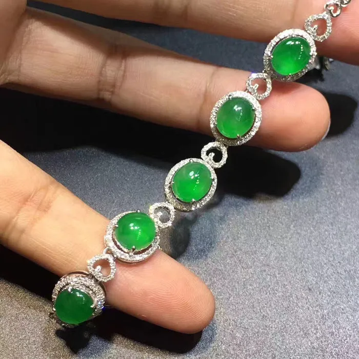 Natural Jade Bracelet Jadeite Bracelet NBT06