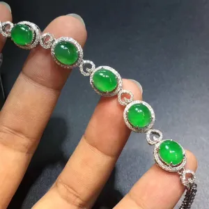 Natural Jade Bracelet Jadeite Bracelet NBT06