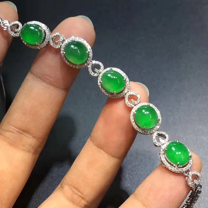 Natural Jade Bracelet Jadeite Bracelet NBT06