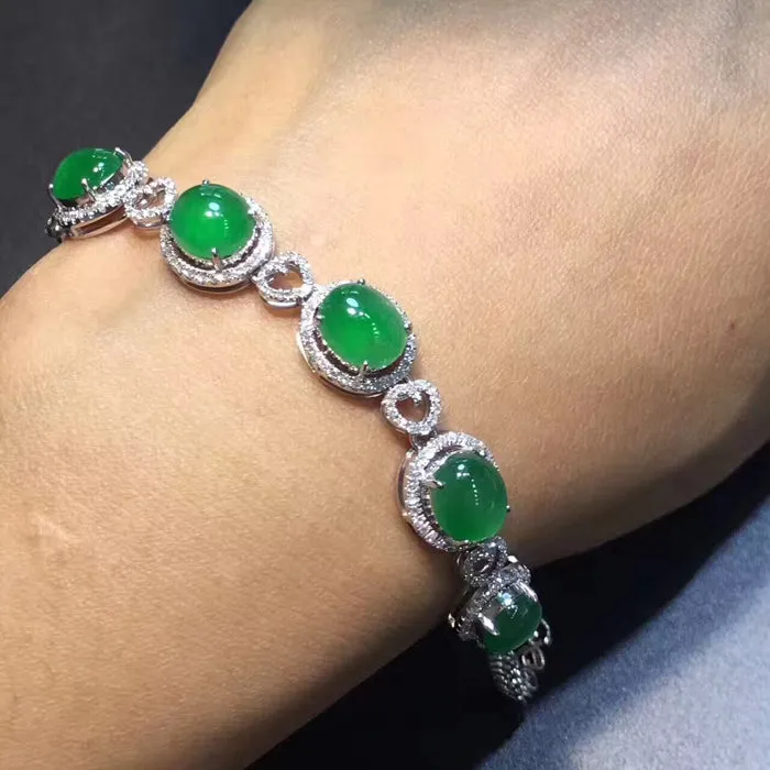 Natural Jade Bracelet Jadeite Bracelet NBT06
