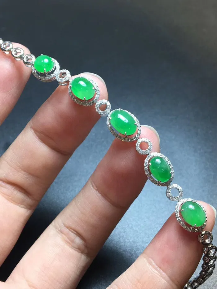 Natural Jade Bracelet Jadeite Bracelet NBT46